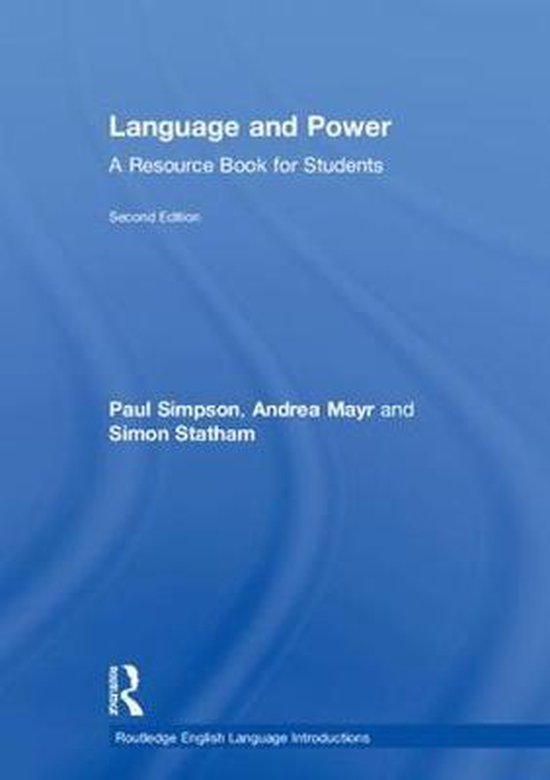 Routledge English Language Introductions- Language and Power - cover