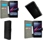 Sony Xperia Z5 Compact Wallet Bookcase hoesje Zwart