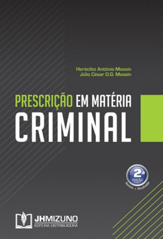 Prescrição em Matéria Criminal - cover