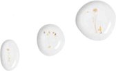 WONDERLAND SCHAALTJES SET VAN 3 | 9X5,5 CM TOT 11X11 CM | WIT GOUD | ORGANISCH GEVORMD | RÄDER | ART. 13179