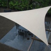 Schaduwdoek - 5 Meter | Driehoek - Zonnedoek - Zonnezeil - 5 x 5 x 5 M. | Creme