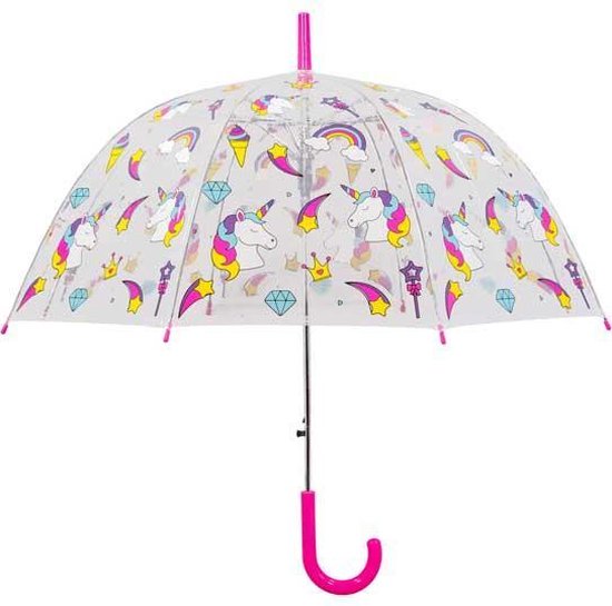 Ontvangst Middeleeuws Frons Unicorn X-Brella kinderparaplu paraplu 86 cm Automatisch Transparant |  bol.com