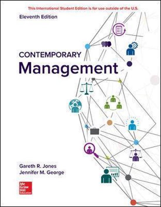 Summary Contemporary Management 11e, ISBN: 9781260565737  Principles of management