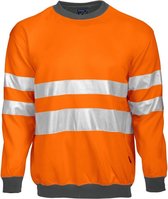 Projob 6101 Sweatshirt Oranje/Grijs maat L