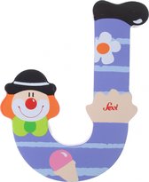 Sevi Letter J Clown 10 Cm Paars