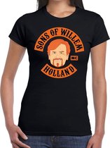 Sons of Willem t-shirt / shirt zwart dames - Koningsdag kleding XS