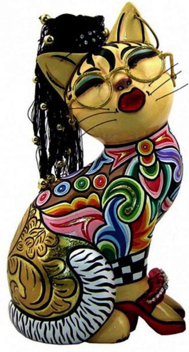 Tom's Drag Company beeld - kat NELLY L - 23 cm hoog