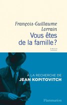 Littérature française - Vous êtes de la famille ?