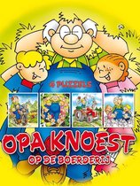 4 puzzels opa knoest op de boerderij