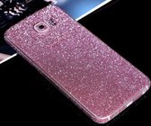 Galaxy S6 insulation sticker Sparkling diamond / Glitter case cover hoesje Blauw -