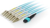 Equip 25556307 Glasvezel kabel 3 m OM4 MTP 4x LC Cyaan