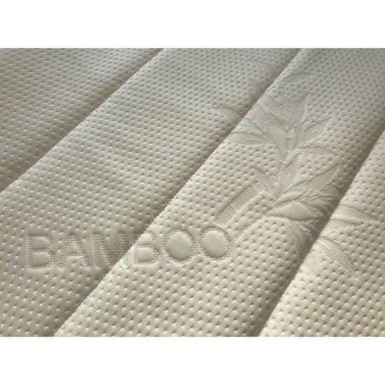 Topdekmatras - Topper 180x200 - NASA traagschuim 8cm - Medium + Bamboo tijk