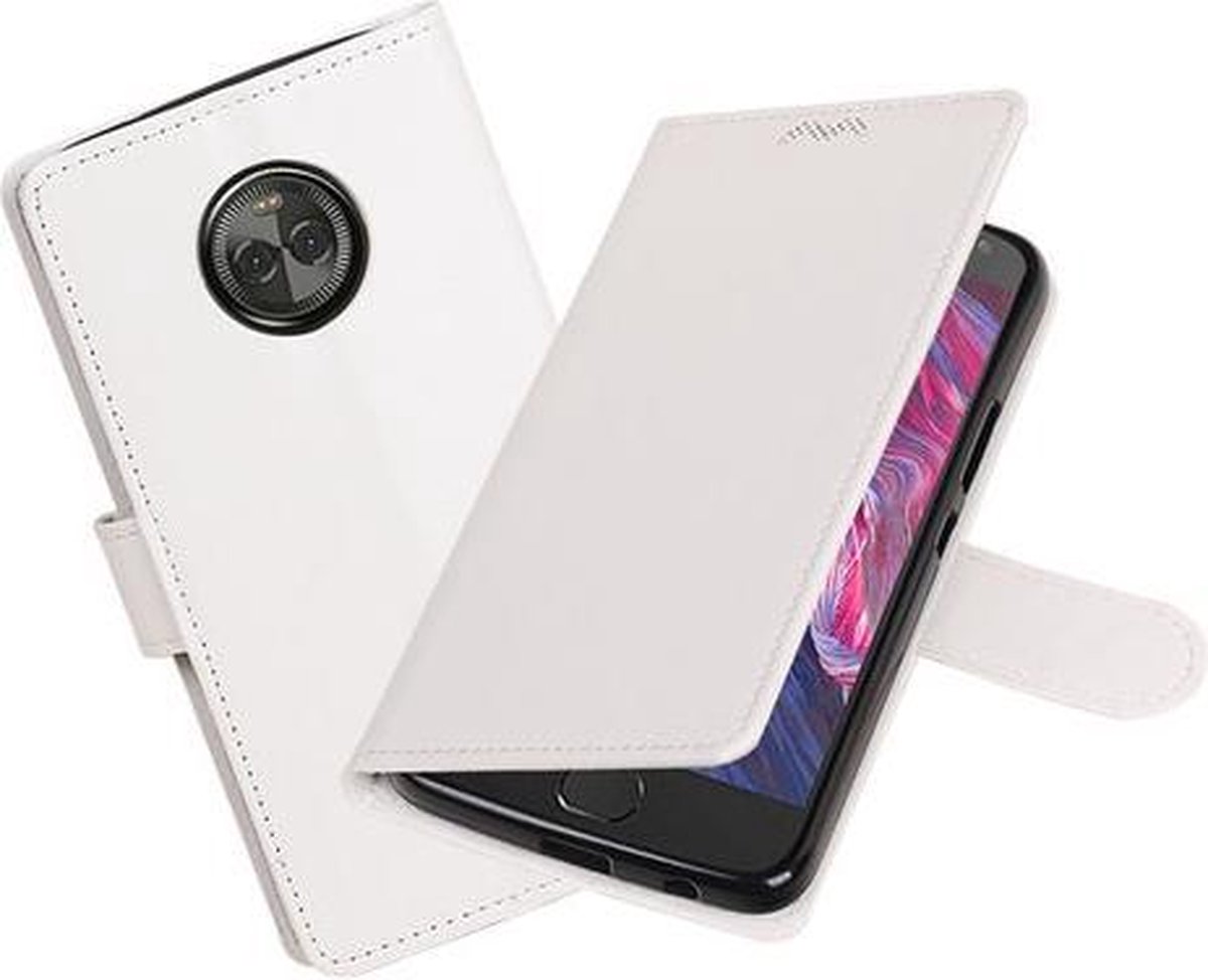 BestCases - Wit Portemonnee booktype hoesje Motorola Moto X4