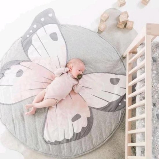 achterstalligheid distillatie Inpakken Baby Speelkleed Vlinder – Baby kamer Speelkleed – Baby Speel Mat - diameter  90cm | bol.com