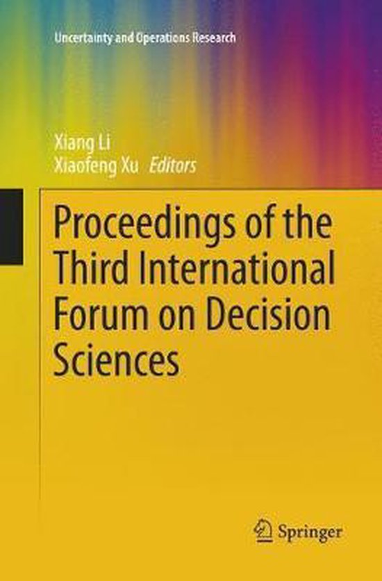 Uncertainty and Operations Research- Proceedings of the Thir ... - cover