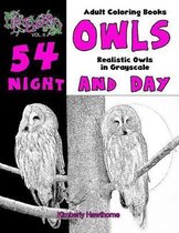 Adult Coloring Books Owls Night and Day