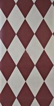 Modern Arts Papier behang ruit (rood/wit) design / pattern nummer 60439