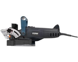 FERM - BJM1009 - Lamellenfrees - 900W - uitgebreide instelmogelijkheden - aluminium voetplaat - Stofzak - 3m snoer - 50 lamellen - Opbergkoffer - Deuvelfrees - Frees - Zaagmachine - Lamellendeuvelfrees - Laminaat - zagen - langs - plint