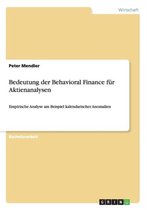 Bedeutung der Behavioral Finance für Aktienanalysen