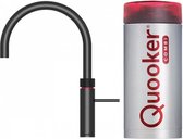 Quooker Fusion Round Black Kokendwaterkraan met Combi Reservoir 22FRBLK, zwart