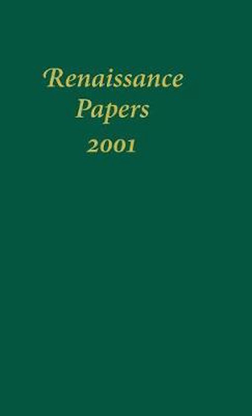 Renaissance Papers Renaissance Papers 2001 9781571132536 M. Thomas