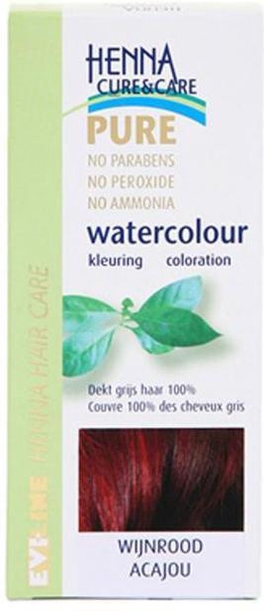 Evi-Line Henna Cure & Care Watercolour Wijnrood