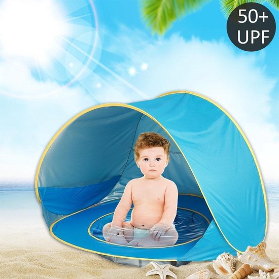 Baby strandtent waterdicht pop-up draagbare schaduw zwembad uv-bescherming  zon | bol.com