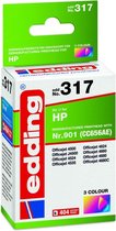 Edding Inktcartridge vervangt HP 901, CC656AE Compatibel Cyaan, Magenta, Geel EDD-317 18-317