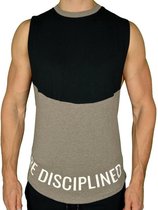 Be Disciplined Cut Off Shirt | Taupe (S) - Disciplined Sports