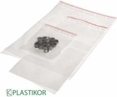 Gripzak met dicht druk sluiting 180x350mm neutraal - 100 Stuks