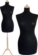 Zwarte paspop met licht bruine driepoot 40/42