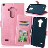 Cyclone portemonnee case wallet hoesje LG G4 Stylus roze