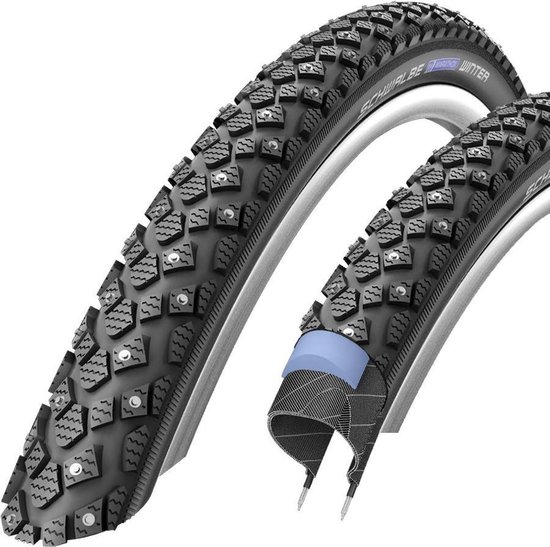 SCHWALBE Marathon Winter Plus Clincher Tyre Reflex 26x2.00", zwart Bandenmaat 50-559 | 26x20"