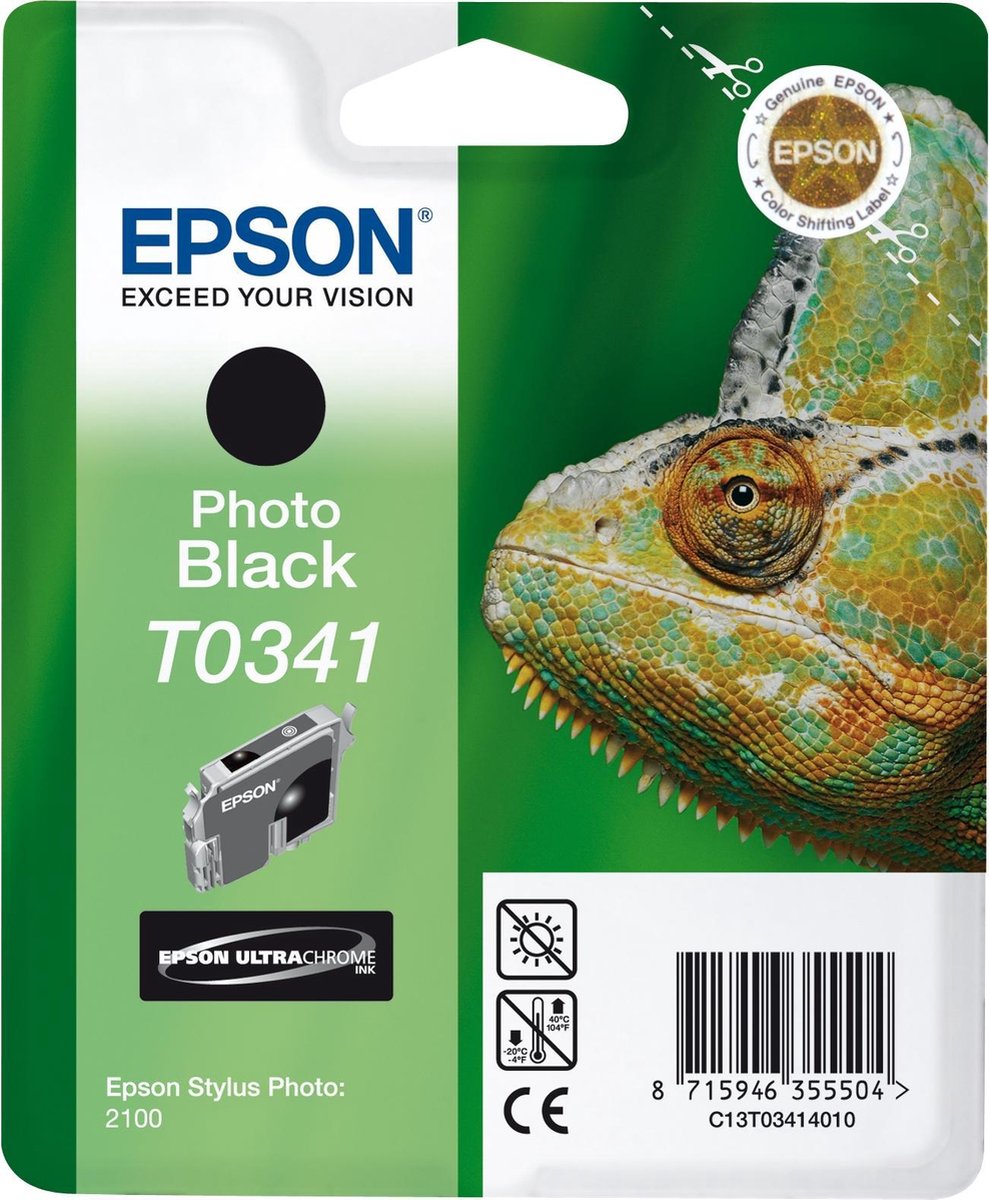 Epson T0341 - Inktcartridge / Zwart