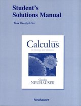 Calculus for Biology and Medicine Student's Solutions Manual