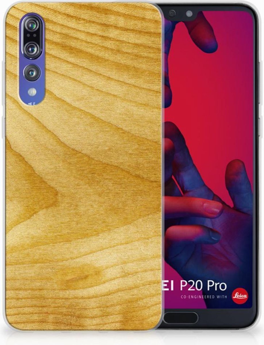 Huawei P20 Pro Bumper Hoesje Licht Hout