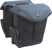 Willex Dubbele Bagagetas Zwart/Grijs - 24 liter