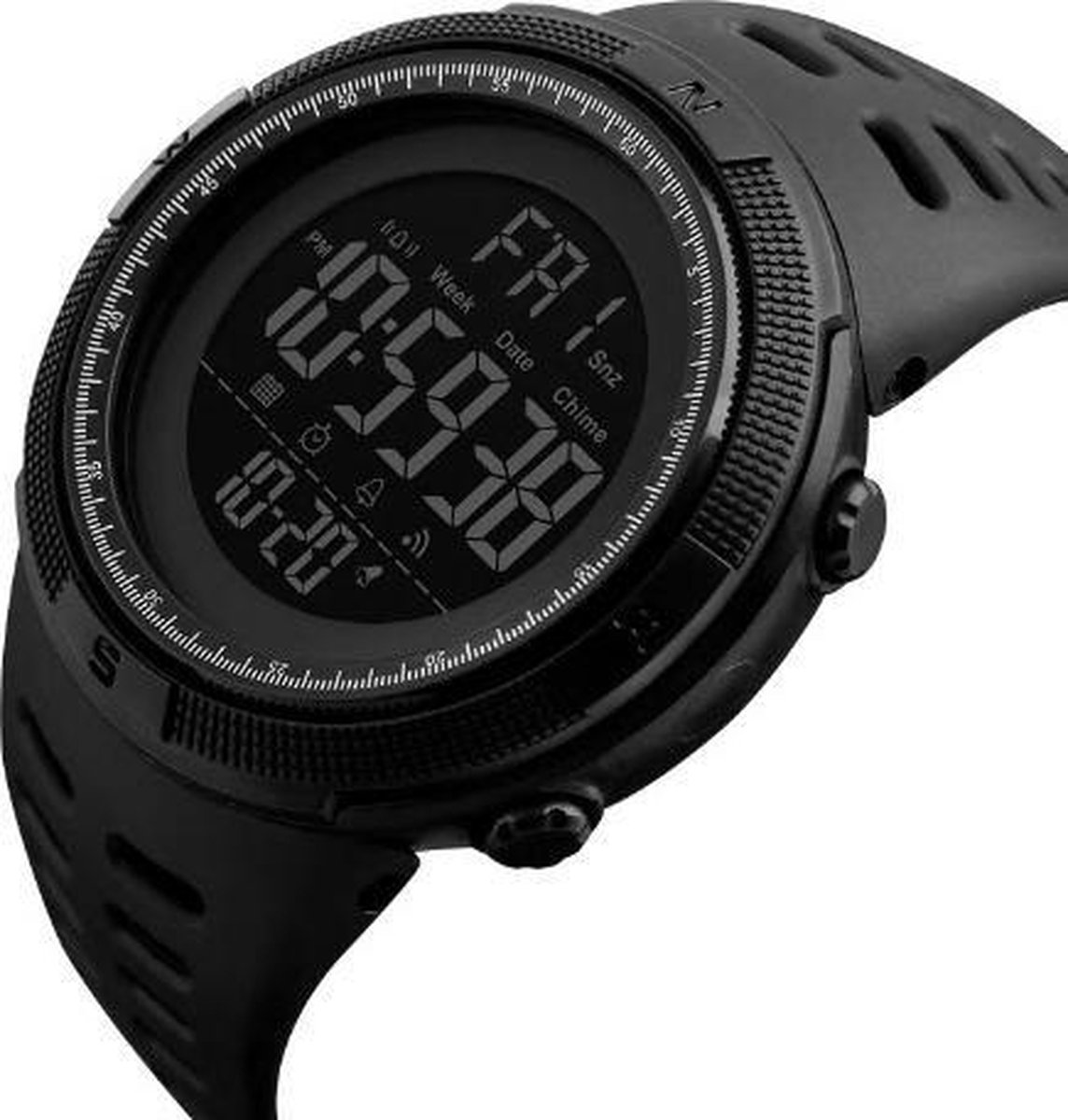 Afbeelding 2 van Skmei - Sporthorloge - 49 mm - Zwart