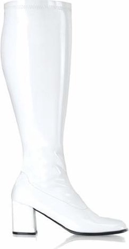 Glimmende witte laarzen dames 39 | bol.com