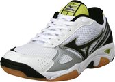 Mizuno Wave Twister 3 Indoor - Sportschoenen - Unisex - Maat 35 - Wit/Zwart/Groen