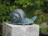 Tuinbeeld - bronzen beeld - Slak - Bronzartes - 17 cm hoog