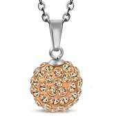 Amanto Ketting Cava Pink - 316L Staal PVD - Ø12mm - 45cm