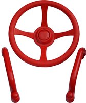 Déko-Play stuurwiel met handgrepen rood