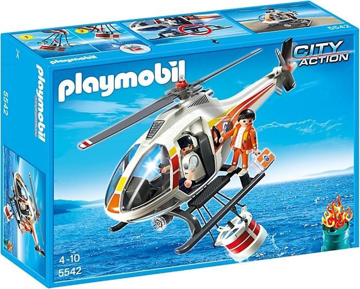 PLAYMOBIL Brandbestrijdingshelikopter - 5542 | bol.com