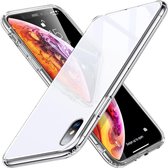 iPhone Xs Max - hoesje met Tempered Glass achterkant bescherming - ESR – Witte achterkant- Hues Mimic