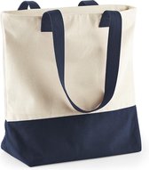 Bagbase Schoudertas Natural/French Navy 22 liter