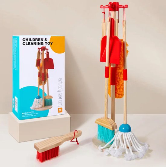 Joray – ensemble de nettoyage de Jouets en bois Kinder , Montessori,  tout-petit