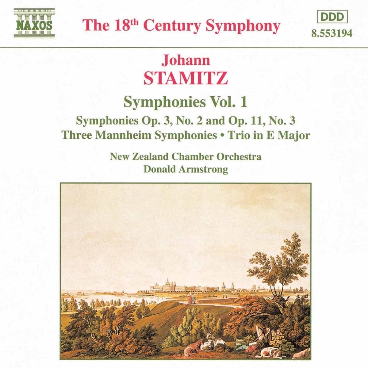 New Zealand Chamber Orchestra, Donald Armstrong - Stamitz: Symphonies 1 (CD)