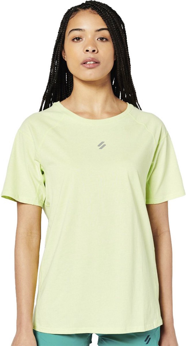 Superdry Run T-shirt Met Korte Mouwen XL Vrouw Geel