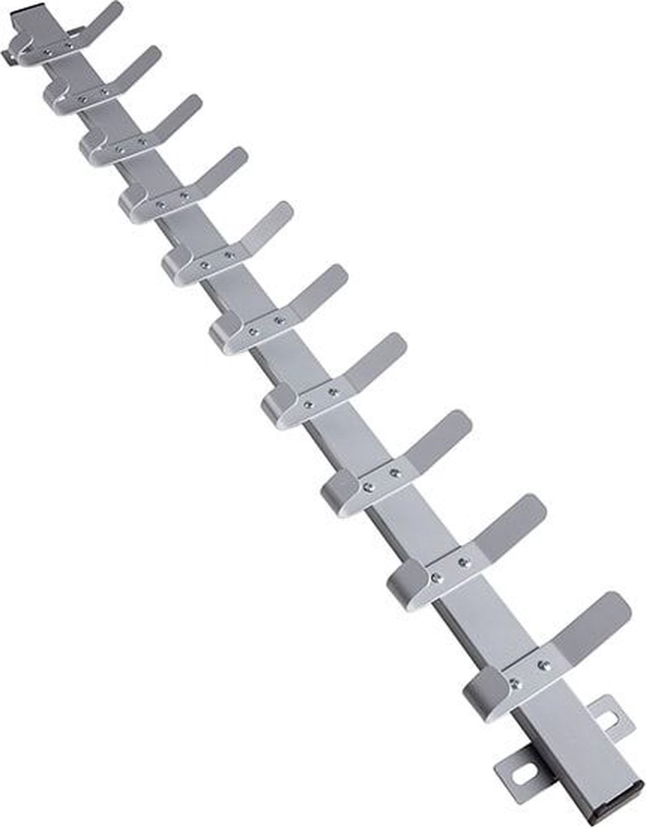 Wandkapstok Basic 100 cm breed 10 jashaken Aluminium